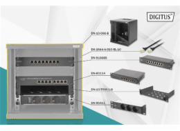 Digitus "Netzwerk-Set 254 mm (10"") - 6HE, 312 x 300 mm (B x T), IT-Schrank"