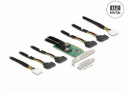 DeLOCK PCI Express 4.0 x16 Karte zu 4 x SFF-8639 NVMe, Controller