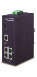 Planet IVR-100 Router/firewall VPN/VLAN/QoS, 2xWAN(SD-WAN), 3xLAN, IP30, -40 až +75°C, 9-48VDC