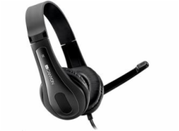 CANYON headset HSC-1, lehký, 3,5 mm jack TRRS, černá