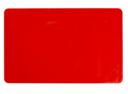COLOR PVC CARD - RED, 30 MIL (500 CARDS)