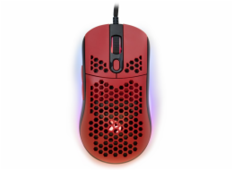 Arozzi Favo Ultra Light AZ-FAVO-BKRD AROZZI herní myš FAVO Ultra Light Black-Red/ drátová/ 16.000 dpi/ USB/ 7 tlačítek/ RGB/ černočervená