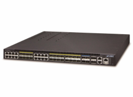 Planet XGS3-24242(v3) L3 switch, 8x1Gb, 24x1Gb SFP, 4x10Gb SFP+, HW/IP stack, 2xPower-in