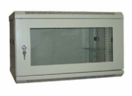 XtendLan WS-9U-64B-IVORY-U XtendLan 9U/600x450, na zeď, jednodílný, rozložený, skleněné dveře, slonovina
