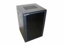 XtendLan 18U/800x1000 stojanový, černý, skleněné dveře, plná záda