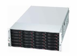 SUPERMICRO 4U JBOD Storage, 44x 3,5" HS HDD (24 front + 20 rear) Expander SAS3 (12Gb/s) 2x1200W (Tit.)