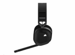 Corsair HS80 RGB Wireless/USB/USB/Bezdrát/Černá