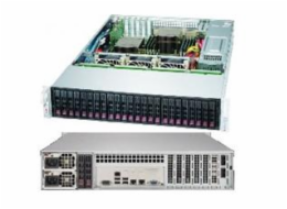 SUPERMICRO 2U chassis 24x 2,5"HS (20x SAS/SATA +4x SAS/SATA/NVMe), 2x1200W (80PLUS titanium)
