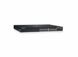 Dell Networking N3224P-ON 24x1G RJ-45 4x10G SFP+ 2x100G QSFP28 PoE 30W 1xAC PSU IO/PS OS6
