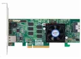 ARECA Tri-mode RAID card 8-port int. (SFF-8654) 8GB DDR4, PCIe4.0 x8 Card, LP