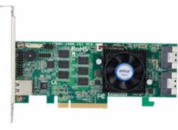 ARECA Tri-mode RAID card 16-port (2x SFF-8654) 8GB DDR4, PCIe4.0 x8 Card, LP