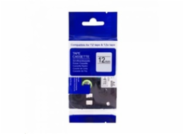 PRINTLINE kompatibilní páska s Brother TZE-B31, 12mm, černý tisk/signální oranžový podklad