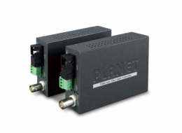 Planet VF-106G-KIT opto konvertor, 1x video (AHD/TVI/CVI/CVBS), 1x RS-485, singlemode (SC), pár