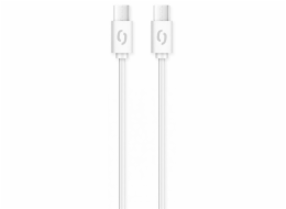 ALIGATOR Datový kabel POWER 3A, USB-C/USB-C, bílý