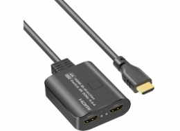 PremiumCord HDMI 2.0 Switch 4K@60Hz, 4:4:4 obousměrný 2-1 nebo 1-2