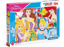Clementoni Puzzle 104 super barevná princezna