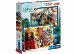 Clementoni Puzzle 2x60el Raya a poslední drak (21616)