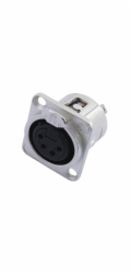 Neutrik XLR NC4-FDL-1, zásuvka na zabudování