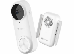 EZVIZ chytrá sada DB2 3K (5MP)/ Wi-Fi/ videotelefon/ bezdrátový zvonek/ rozlišení 2544x1888/ IP65/ bílý