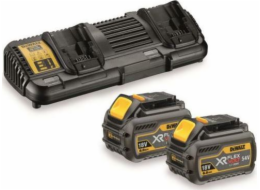 Dewalt DEWALT NABÍJEČKA DCB132 PRO DVĚ BATERIE + 2 x BATERIE 54/18V 6,0/2,0Ah DCB546 DCB132T2-QW