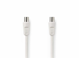 Nedis CSGB40000WT30 - Koaxiální Kabel 90 dB | IEC (Koaxiální) Zástrčka - IEC (Koaxiální) Zásuvka | 3 m | Bílá barva