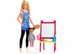 Lalka Barbie Kariera Zestaw Nauczycielka Plastyki