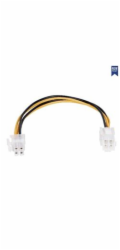 AKYGA Adapter with Cable AK-CA-78 Extension P4 f P4 m 23cm AK-CA-78 Akyga prodlužovací kabel/aP4 4-pin 23 cm/15cm