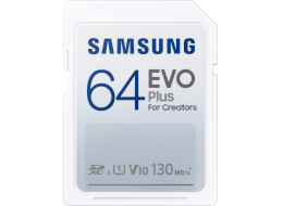 Paměťová karta Samsung EVO Plus SDXC, 64GB, 130MBps, UHS-I U1, Class 10