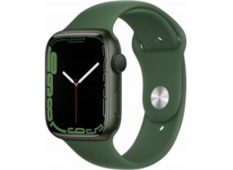 Watch Series 7 GPS + Cellular, 45mm Koperta z aluminium w kolorze zielonym z paskiem sportowym w kolorze koniczyny - Regular