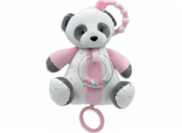 Tulilo Music box Panda růžová 18 cm
