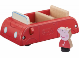 Figurka Tm Toys Sada s figurkou prasátka Peppa Dřevěné auto