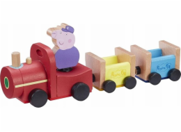 Figurka Tm Toys Sada s figurkou prasátka Peppa Dřevěný vláček