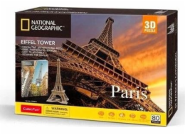 National Geographic 3D puzzle Paříž Eiffelova věž 80 prvků