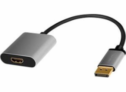 Adaptér DP na HDMI 4K 60Hz, hliník 0,15m