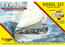 Model plastikowy Polski Jacht Typu Kecz Bermudzki 1/50