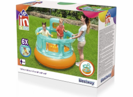 Bestway BESTWAY nafukovací kulatý skákací hrad Hops n Hoops 1,52 mx 1,52 mx 1,17 m