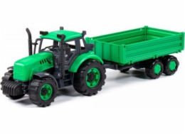 Polesie Polesie 91260 Traktor Inerciální postup s valníkem zelený v krabici