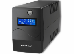 UPS Qoltec Qoltec Nepřerušitelný zdroj napájení UPS | Monolit | 1000VA | 600W | LCD | USB | RJ45