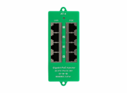 POE-PAN4-GBATF 802.3af/at gigabitový stíněný 4-portový PoE panel