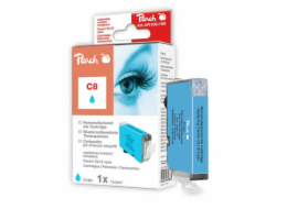 PEACH kompatibilní cartridge Canon CLI-8C, Cyan, 13 ml