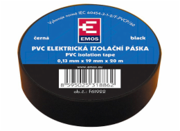 Izolační páska PVC 19/20 černá F61922