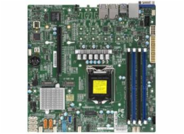 SUPERMICRO MB 1xLGA1151 (Xeon E3-21xx,i3), C246, 4xDDR4, 6xSATA3, 2xM.2, 1xPCIe3.0 x16, VGA, 2x LAN, IPMI, bulk