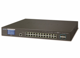 Planet GS-5220-24T4XV, L3 switch 24x1Gb, 4x10Gb SFP+