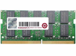 Transcend paměť 16GB Industrial ECC SODIMM DDR4 2400 2Rx8 1Gx8 CL17 1.2V