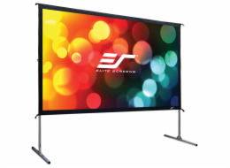 ELITE SCREENS plátno mobilní outdoor stativ 100" (254 cm)/ 16:9/ 124,5 x 221,5 cm/ hliníkový/ přední a zadní projekce