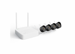 Tenda K4W-3TC - bezdrátový Wi-Fi kamerový set 2K (3MP), NVR + 4x IP kamera s LED, CZ aplikace
