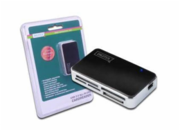 DIGITUS Čtečka karet USB 2.0, All-in-One podporuje T-Flash, včetně kabelu USB A/M na mini USB