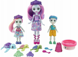 Mattel Dolls Enchantimals Family Tinsley Turle Turtles Sada panenek + zvířátka