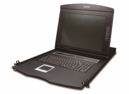 Planet IKVM-210-16M, KVM konzole s IP přístupem, LCD 17", ovládání 16x PC, PS2/USB, 1U/19"