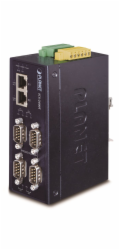 Planet průmyslový konvertor RS-232/422/485 na IP, 4x COM, 2x 100Base-T, ESD+EFT 6kV
